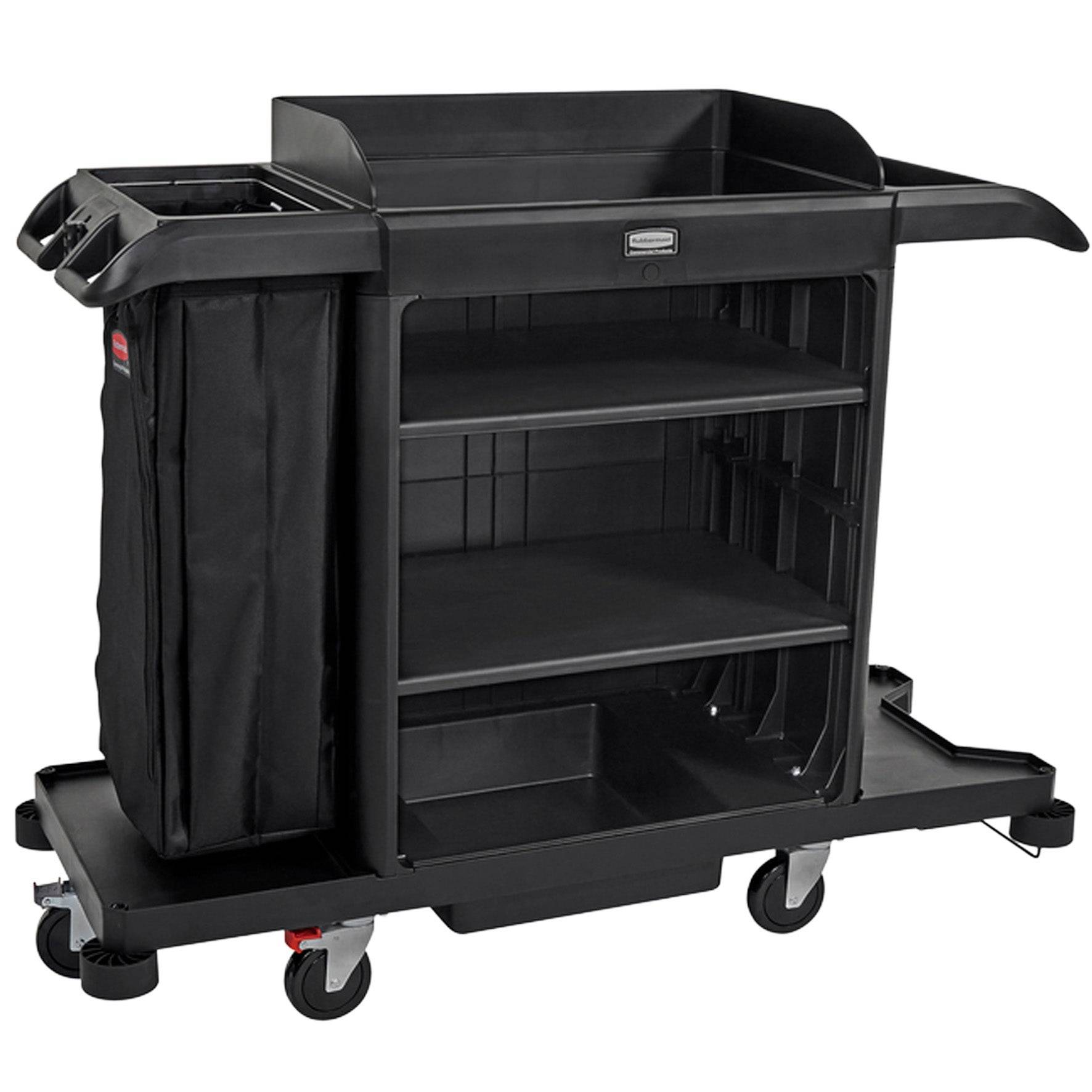 Hotellvagn stor Rubbermaid svart