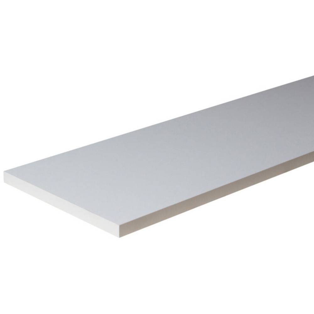 Hylde, melamin, hvid, 22x600x1800 mm (På lager i butik)