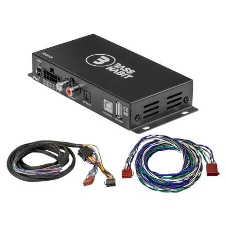 Bass Habit P84DSP, 8-kanals lydprocessor/DSP til biler med ISO/universal