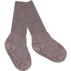 GoBabyGo Nonslip Socks - Merino Wool Str 20/22 Merino - Dark Purple Dove Strømper hos Magasin
