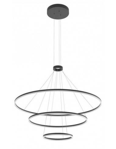 ORBIT Lysekrone i aluminium Ø150 cm 186W LED - Mat sort