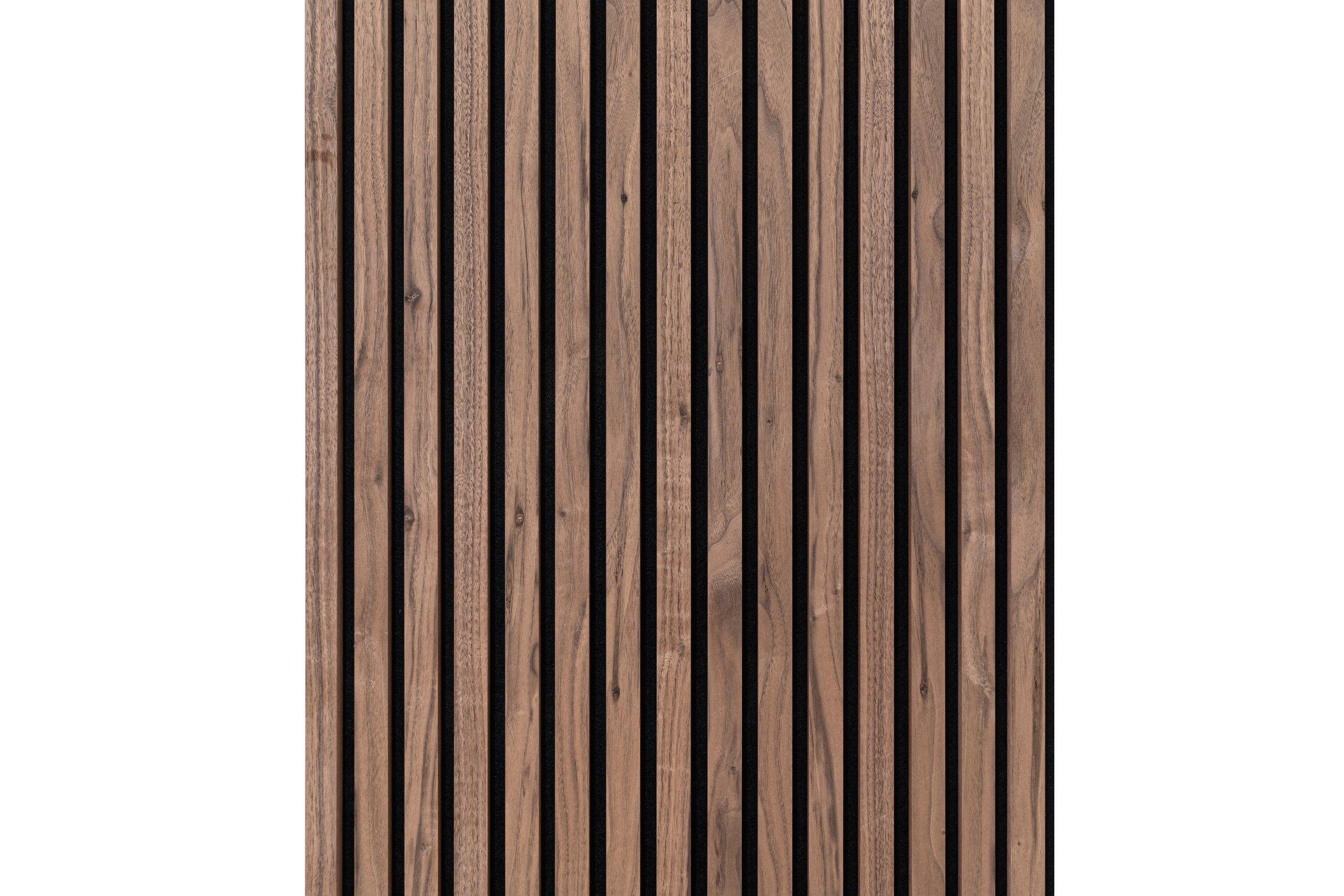 Akustikpanel 2800 mm m. Valnød finer.