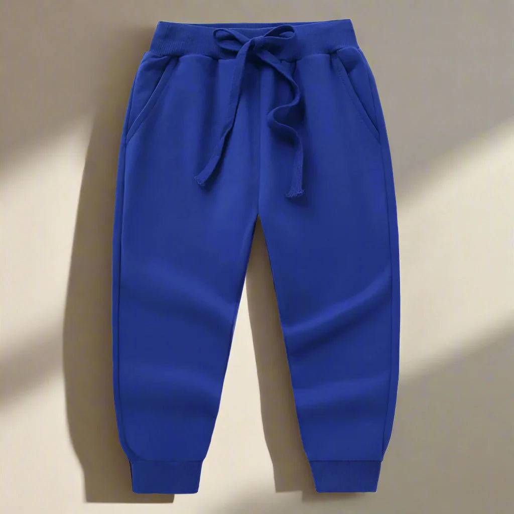 ActiveWear – Cool och flexibel – joggingbyxor för barn Blå / 120 (5-6 år) | Pedagogiska Träleksaker