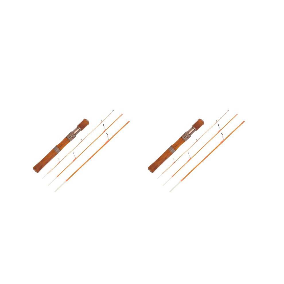 2X Ultralight Fishing Rod Carbon Fiber Lure Pole Bait 1.5-9G Wood Handle Fast Trout Fishing Rods
