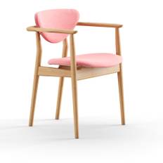 House of Finn Juhl - 109 stol, Dark oiled oak, Cat. 3 Watercolour, Rose Quartz - Matstolar - Finn Juhl - Rosa,Träfärgad - Trä/Textilmaterial