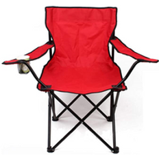 Woqi with arm rest and cup holder foldable folding chair camping chair customizable logo chairs