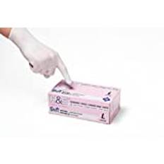 ISC Hygiene & Safety nitrilhandskar S, engångshandskar, engångshandskar, matlagningshandskar livsmedel - 100 st storlek 7 small vit - puderfri latexfri - gummihandskar engångs