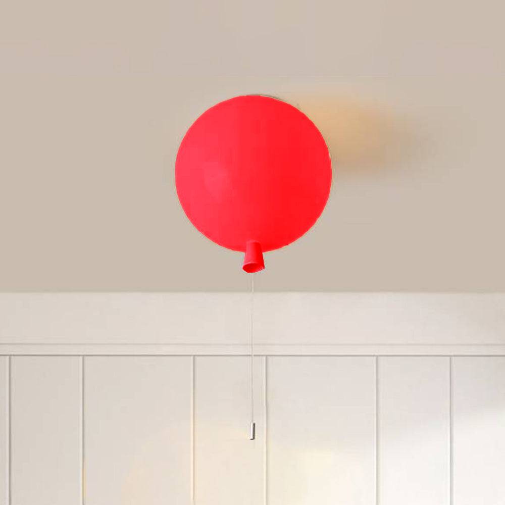 DreamGlow Tak - Elegant LED Takbelysning för Sovrum - Röd / 20CM