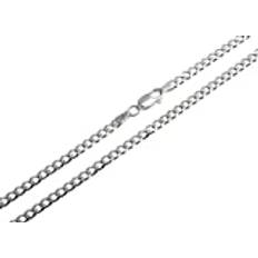 Silverkedja butik ditt smycke online shop massiv pansarkedja damkedja bredd 3 mm längd valbar 36 cm – 120 cm äkta 925 silver, Sterlingsilver