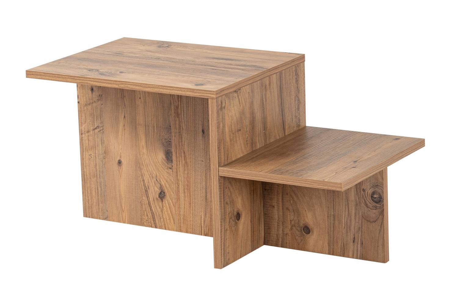 Norda Design Modernt soffbord, 80 x 40 x 40 cm | 100 % melaminbelagt, 18 mm tjockt | Stilrent & funktionellt