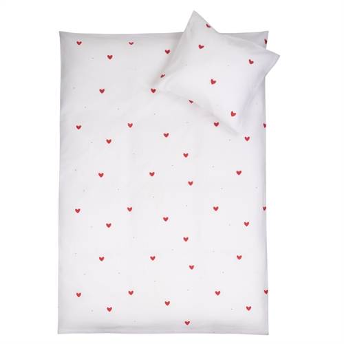 Sängkläder med hjärtan - 100% bomull - Baby sängkläder 70x100 cm