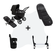 Bugaboo Donkey 5 Mono Essential Bundle Black - Midnight Black