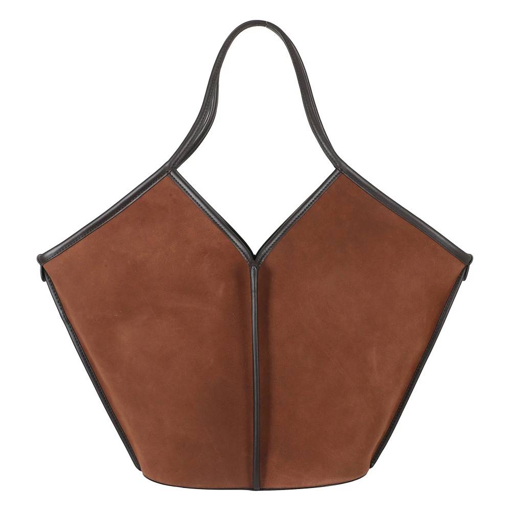 Hereu Calella Suede Tote - Tasker - Dame - Brun - ONE SIZE - Suede
