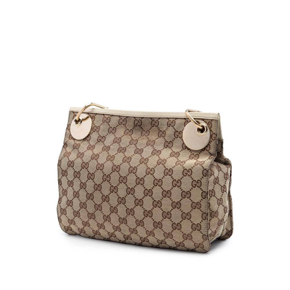 Gucci Vintage Crossbody Bag Stl.  - Beige (L 22.50cm x W 27cm x D 7.50cm)