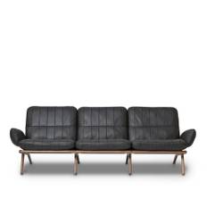 de Sede - DS-531 Sofa, Leather Cat. Naturale Col. Umbra - Soffor - De Sede Design Team - Grå