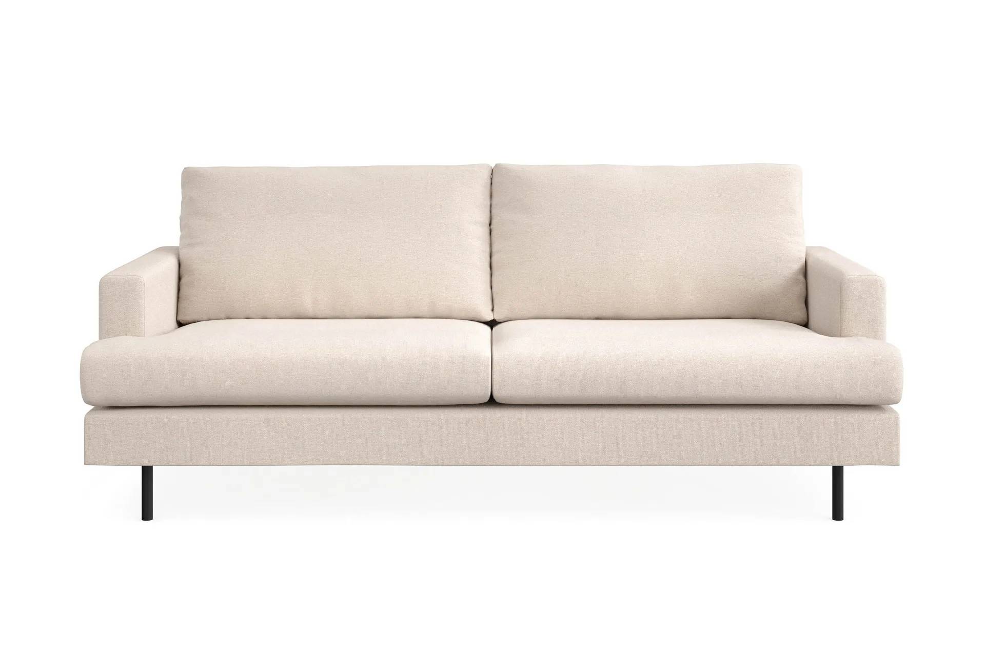 Menard Compact 3-sits Tygsoffa - Beige 3 sits soffa Scandi Days