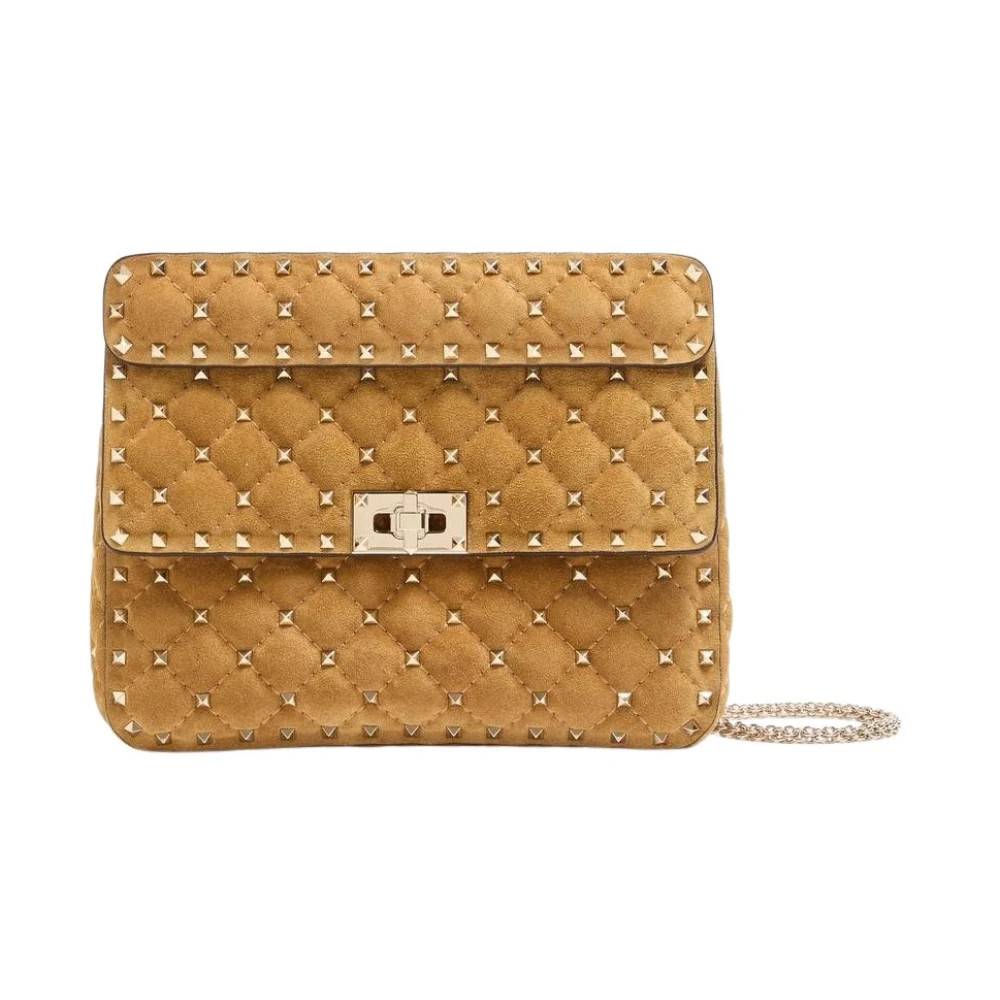 Valentino Roman Stud Skuldertaske - Tasker - Dame - Beige - ONE SIZE - Uld