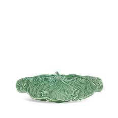 Bordallo Pinheiro - Folhas randigt fat - unisex - Lergods - one size - Grön