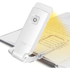 USB-læselampe - Genopladelig LED-læselampe med læselampe til læsning i sengen Klemme 3 niveauer Lysstyrke Justerbar Foldbar miniklipslampe