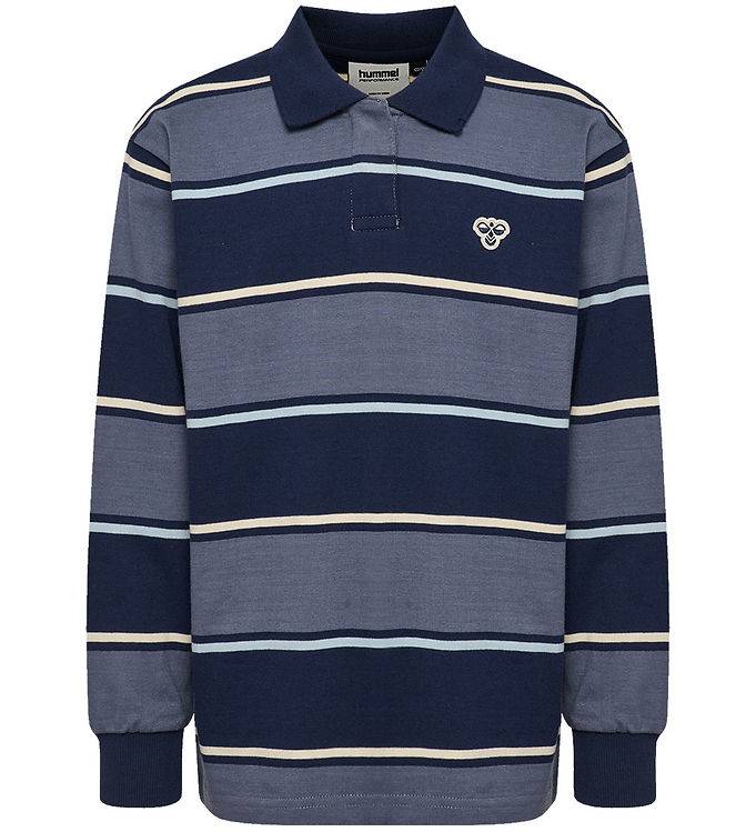 Hummel Polobluse - HmlJR - Loose - Dress Blues - Hummel - 4 år (104) - Polo