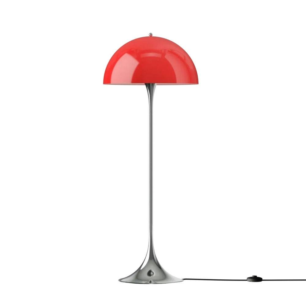 Louis Poulsen Panthella Floor Lamp V3 Ø500 Gulvlampe Original Opal Red