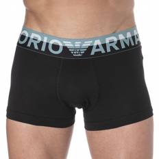 Emporio Armani Megalogo Cotton Boxers - Black