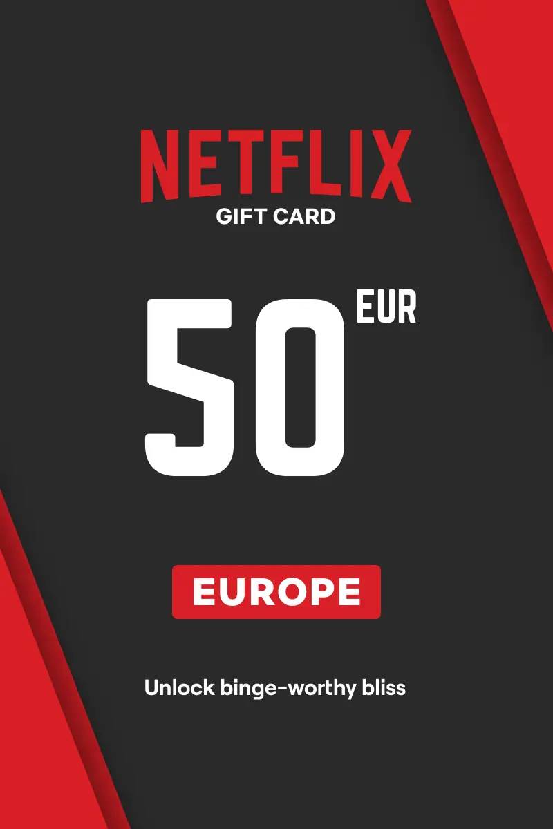 Netflix €50 EUR Gift Card (EU) - Digital Code.
