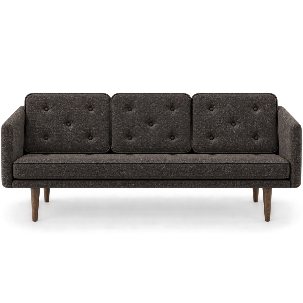 No. 1 Sofa 3-personers, Mood af Børge Mogensen Mood 2102 - Røget eg bejdset - Jacobsen Plus
