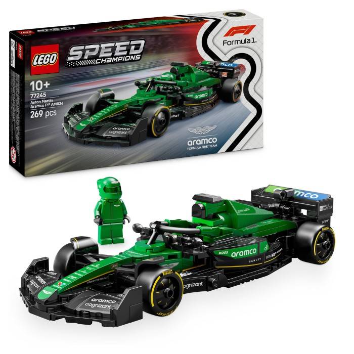 LEGO Speed Champions 77245 Aston Martin Aramco F1 AMR24 racerbil