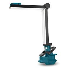 30W 2400LM LED-Arbeitsleuchte für Makita 18V Li-Ionen-Akku, YEX-BUR Clip-On-Leuchte Klappleuchte Außenscheinwerfer mit USB-Ladeanschluss, Haken Große Taschenlampe für Autoreparatur, Camping, Notfall