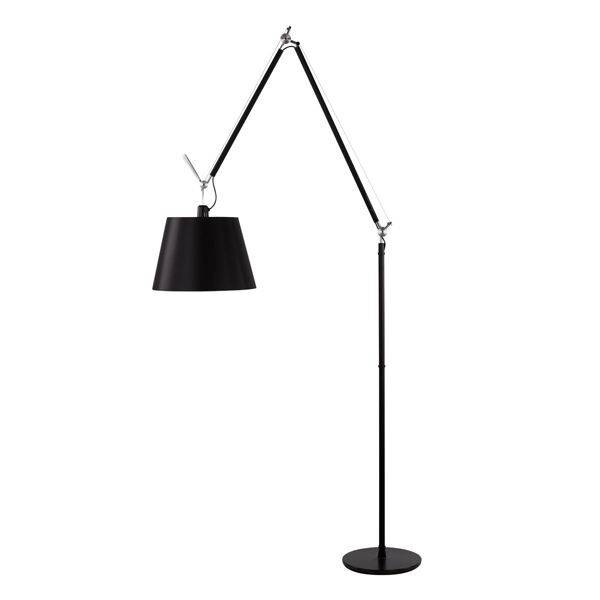 Tolomeo Mega Gulvlampe Sort 42 cm Skærm med Lysdæmper