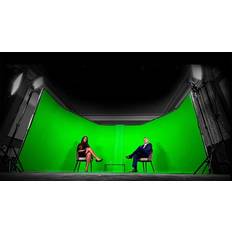Panoramisk Chromakey Bakgrund med stativ 2.4 x 6 meter