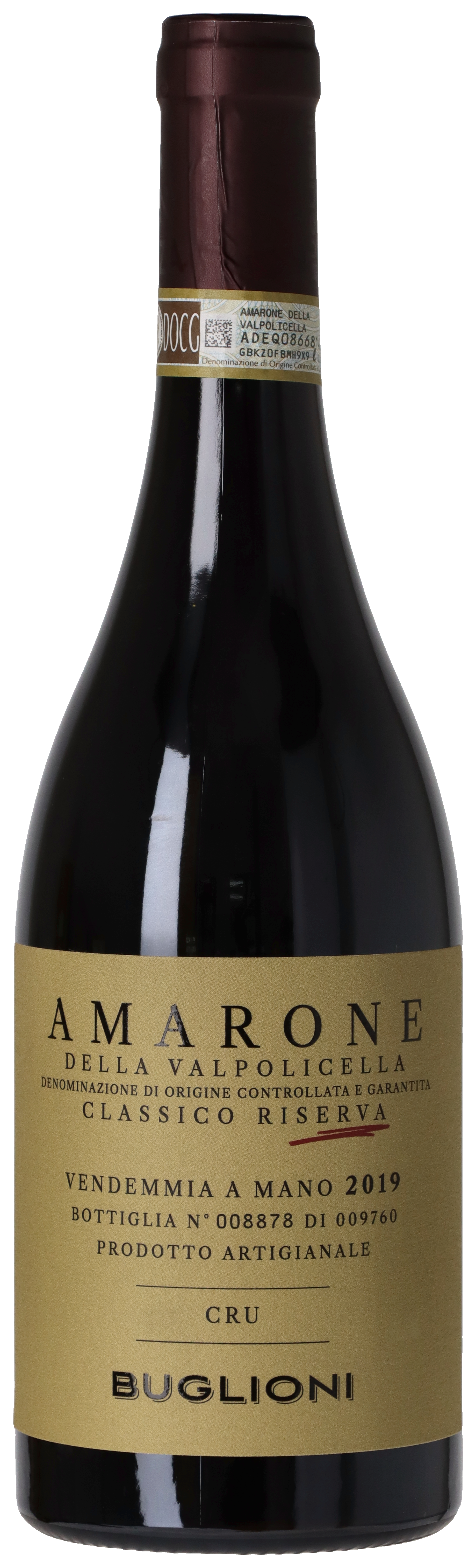 Buglioni Amarone della Valpolicella Classico Riserva CRU 2019 ØKO