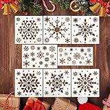 Abeillo snöflinga stencil julmallar vinter scrapbooking presentkort