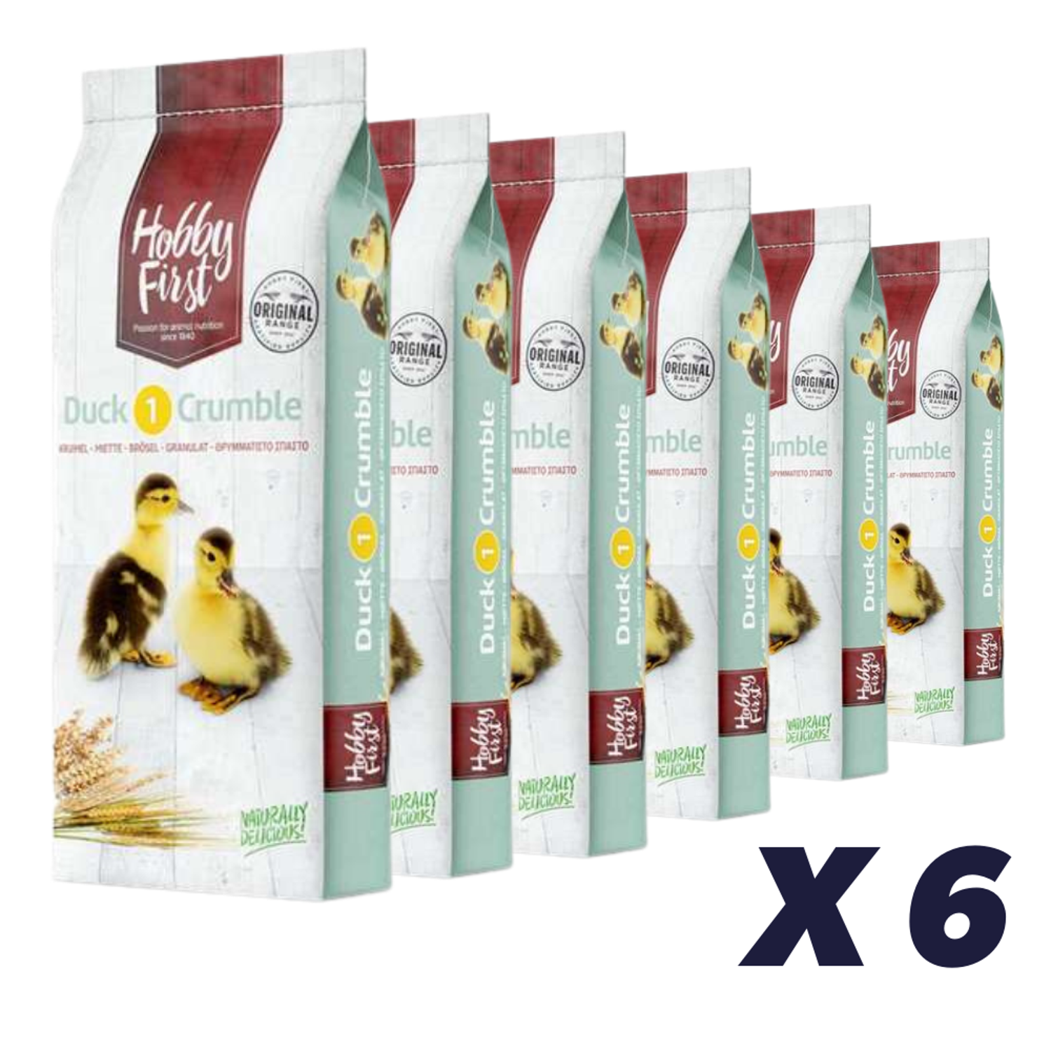 Hobby First, Duck 1 Crumble, 20 kg - 6 x 20 kg