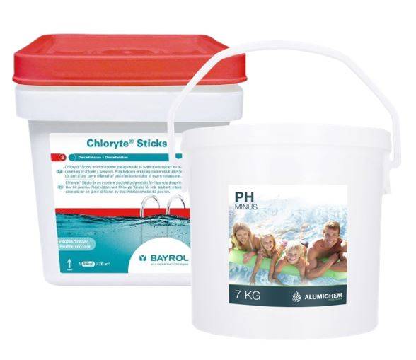 Calcium Hypoklorit Sticks 4,5 kg + PH-Minus 7kg