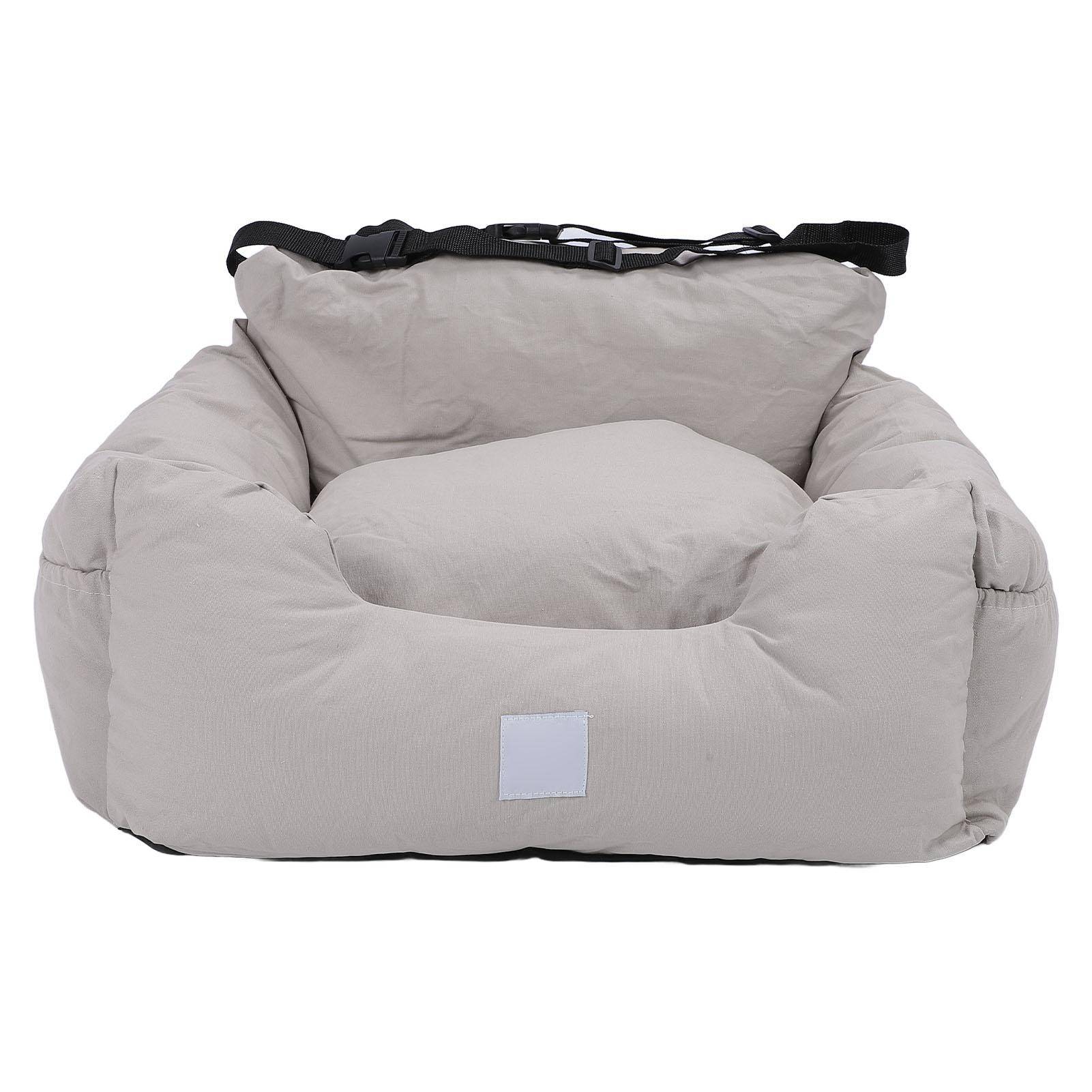 Dog Car Seat Removable Washable Portable Antislip Pet Car Bed for Small Medium Dogs Cats