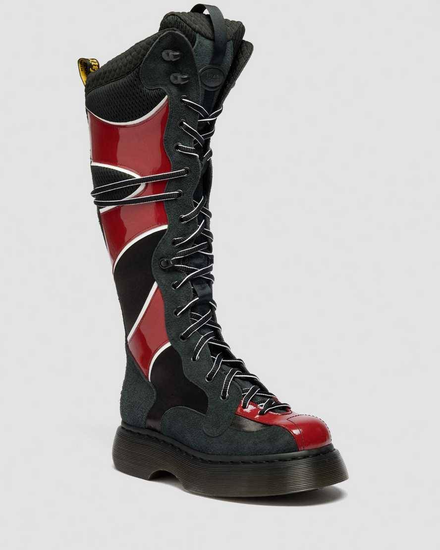 Dr. Martens Buzz Boxer Mixed Material Stiefel in Schwarz, Größe: 43