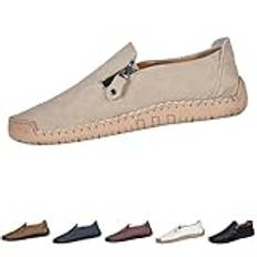 KKvoPiQ sportskor herr N sneakers herr vita löparskor sportskor hela – sport inomhusskor fotboll löparskor sneakers svarta inomhusskor fotboll andas, Beige, 44 EU