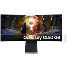 Monitor SAMSUNG 34" (Gaming/Smart/Curved/21 : 9, Panel OLED, 3440x1440, 21:9, 175Hz, 0.03 ms, Speakers, Swivel)