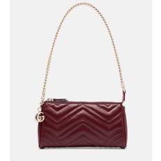 Gucci GG Marmont 2.0 Mini leather shoulder bag - burgundy - One Size