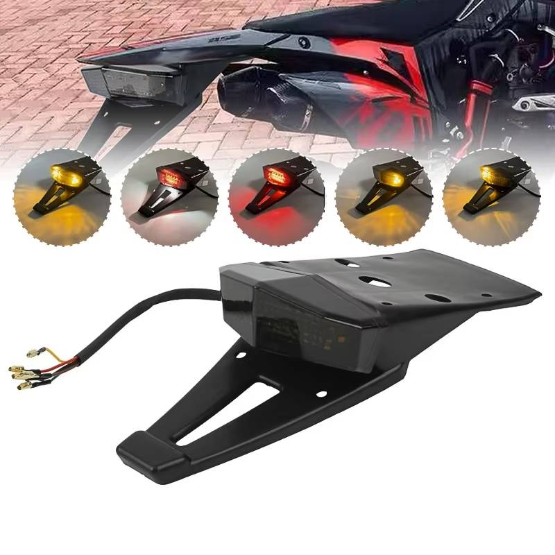 Universal Motorcycle LED Rear Tail Lights Bee X Electric Bike Fender Enduro Pit Bike Tail Lights for KTM Honda Sur Ron Motocross