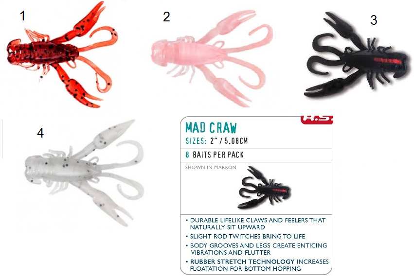 Halco Mad Craw 5cm 8-pack