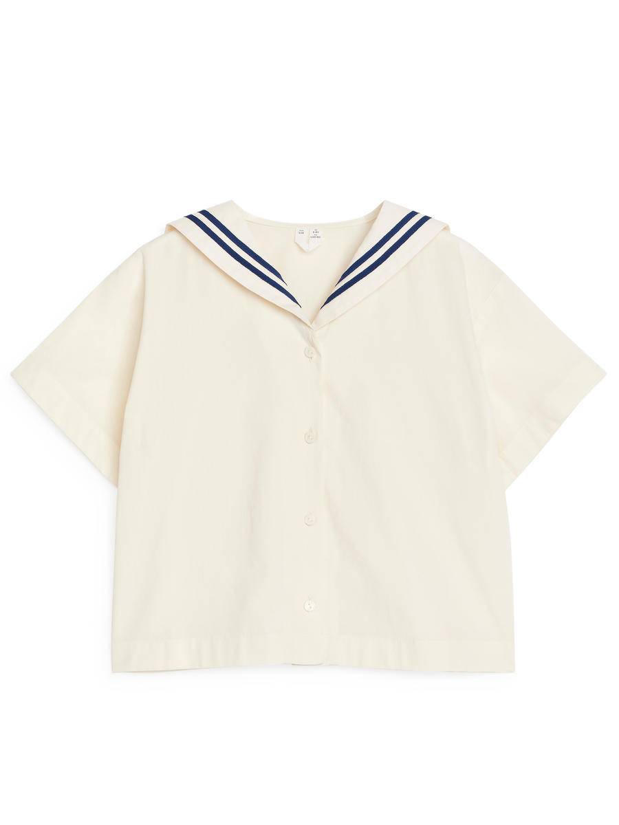 ARKET Sailor Blouse -White, 128
