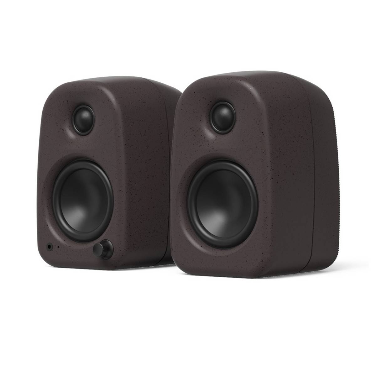 Kanto UKI 100W Desktop Speakers with Bluetooth USB-C and Headphone Out Pumice Grey (Pair)