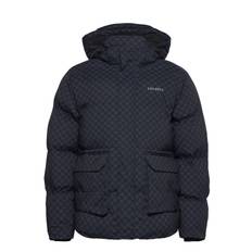Montreal Aop Puffer Jacket Foret Jakke Navy Les Deux