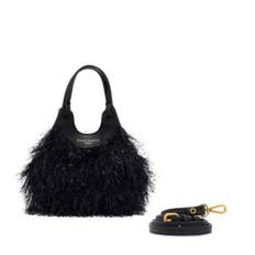 Gianni Chiarini, Taske, Dame, Sort, ONE SIZE, Uld, Taske i stof med frynser
