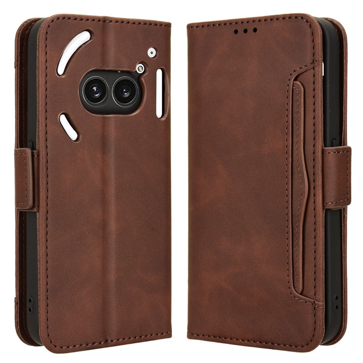 Nothing Phone (2a) Plus/(2a) Plånboksfodral Läder - Brun
