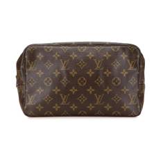 Louis Vuitton Vintage, Vintage , Dame, Brun, ONE SIZE, Brugt Trykt Toilettaske