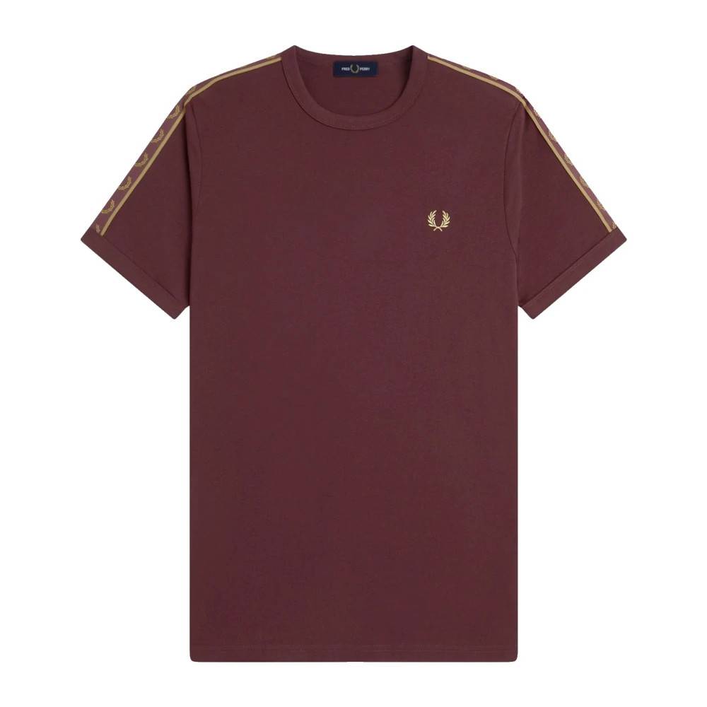 Fred Perry - Contrast Tape Ringer T-Shirt Toppar - Herr - S - Bomull